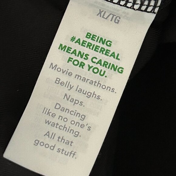 NEW WITH TAGS Aerie Ribbed Wrap One Piece Polka Dot Swimsuit Size XL Size 16 NEW - Picture 8 of 11